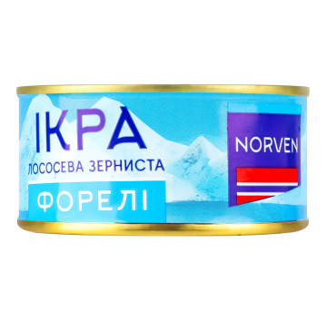 Ікра форелі зерниста Norven з/б 110г