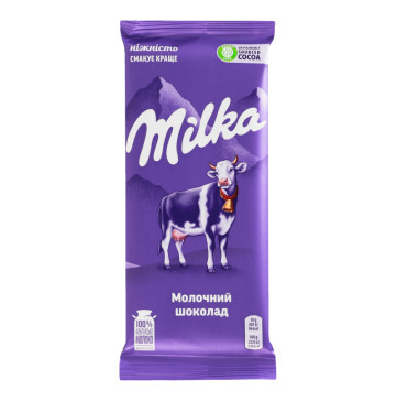 Шоколад молочний Milka м/у 90г