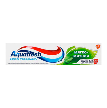 Паста зубна М'яко-м'ятна Aquafresh 50мл