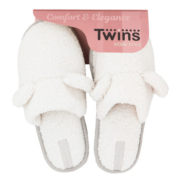 Капці кімнатні домашні жіночі хутряні Twins №6099 38-39 білий