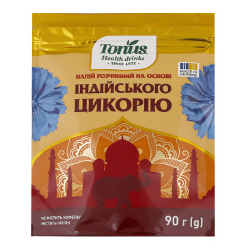 Напій розчинний на основі індійського цикорію та ячменю Tonus д/п 90г