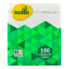 Серветки паперові 240х210мм Ecolo 100шт