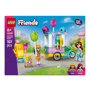 Конструктор для дітей від 6років №42692 Ice cream&Ballon stand Friends Lego 107ел