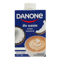 Напій молочний 3.2% ультрапастеризований зі смаком кокоса До кави Danone т/п 212г
