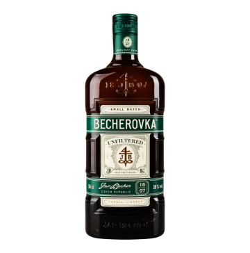 Настоянка 0.5л 38% лікерна на травах Unfiltered Becherovka пл