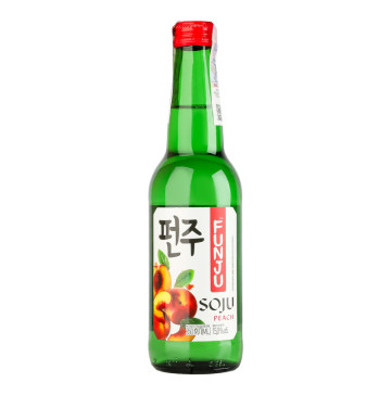 Напій спиртний 350мл 15% Персик Soju Funju пл