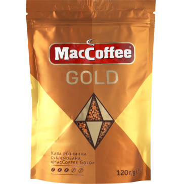 Кава розчинна сублімована Gold MacCoffee д/п 120г