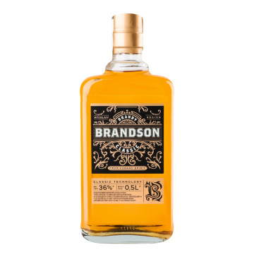 Бренді особливий ординарний Classic Brandson 36% с/пл 500мл