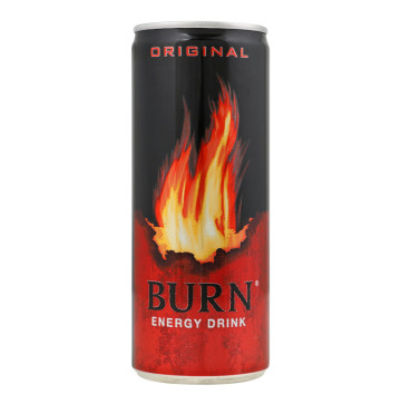 Напій енергетичний безалкогольний сильногазований Original Burn з/б 250мл