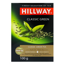 Чай зелений байховий листовий Classic Green Hillway в/с к/у 100г
