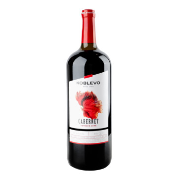Вино 1.5л 9.5-14% червоне сухе Cabernet Koblevo пл