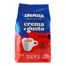 Кава натуральна смажена в зернах Classico Crema E Gusto Lavazza м/у 1кг