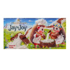 Шоколад молочний з молочною начинкою Jay&Joy к/у 90г