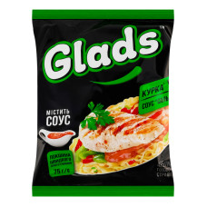 Локшина швидкого приготування Курка + Соус Сальса Glads м/у 75г