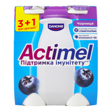 Продукт кисломолочний 1.4% Чорниця Actimel к/у 4x100г