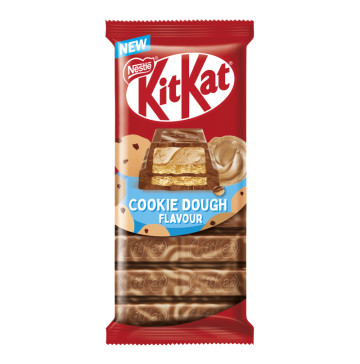 Шоколад молочний з вафлею, білою глазур'ю та начинкою зі смаком тіста для печива Kit Kat м/у 99г