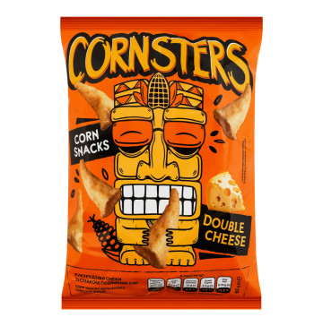 Снеки кукурудзяні Подвійний сир Cornsters Pikolo м/у 100г