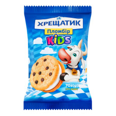 Морозиво 15% пломбір на печиві з дропсами Kids Хрещатик м/у 70г