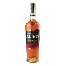 Коньяк 0.5л 40% ординарний 5 зірок VSOP Aliko C&W пл