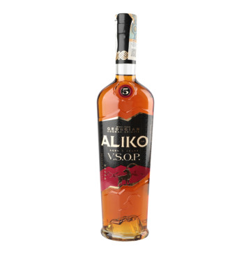 Коньяк 0.5л 40% ординарний 5 зірок VSOP Aliko C&W пл