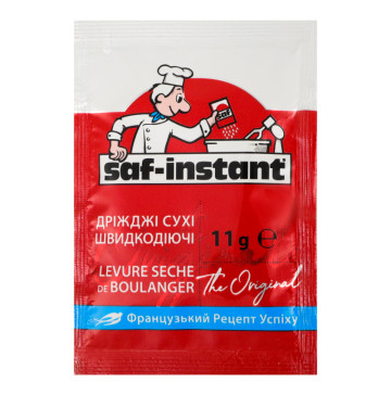 Дріжджі хлібопекарські сухі швидкодіючі Saf-Instant м/у 11г