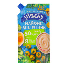 Майонез 50% Апетитний Чумак д/п 300г