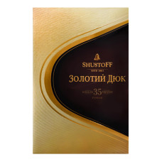Коньяк 0.7л 40% марочний 35 років Золотий Дюк Shustoff к/у