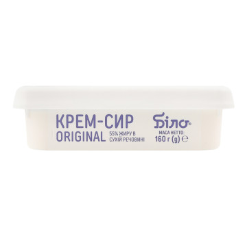 Крем-сир 55% Original Біло п/у 160г
