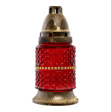 Лампадка зі свічкою в склі 16.5-18см 18год №1811 Оском Плюс 1шт