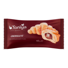 Круасан з наповнювачем жировмісним з ароматом шоколад Toniya м/у 40г Круасан з наповнювачем жировмісним з ароматом шоколад Toniya м/у 40г