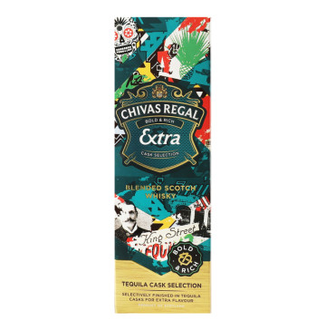 Віскі 700мл 40% шотландське купажоване Extra Tequila Cask Selection Chivas Regal к/у