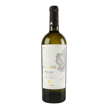 Вино 0.75л 12% біле напівсолодке White story Shabo пл