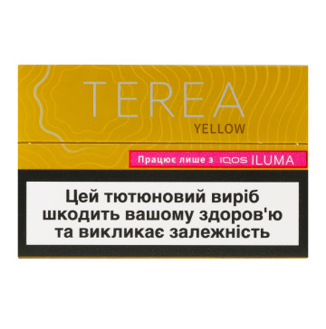 Виріб тютюновмісний для електричного нагрівання з фільтром Terea Yellow 20шт