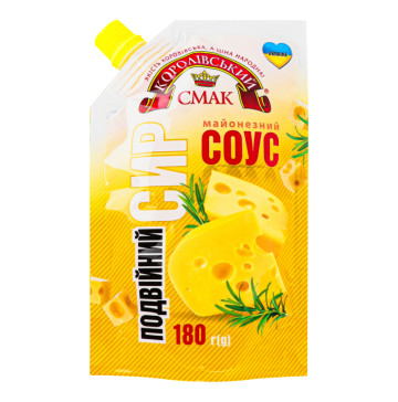 Соус майон Корол смак подв сир 30% 180г