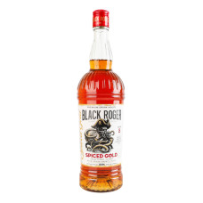 Напій спиртний 0.7л 35% з ромом Spiced gold Black Roger пл Напій спиртний 0.7л 35% з ромом Spiced gold Black Roger пл