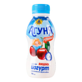 Йогурт 2.7% для дітей від 8міс Вишня Агуня п/пл 185г