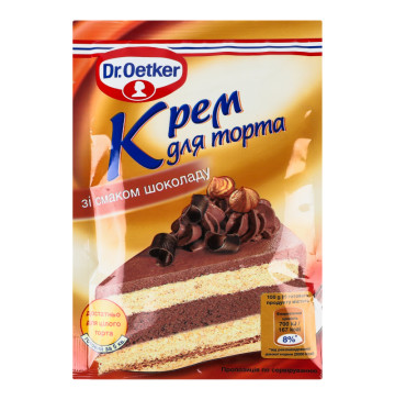 Крем для торта зі смаком шоколаду Dr.Oetker м/у 55г