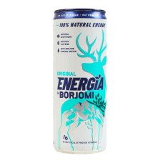 Напій безалкогольний газований тонізувальний на ароматизаторах тутті-фрутті Original Energia Borjomi з/б 240мл