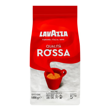 Кава натуральна смажена в зернах Qualita Rossa Lavazza м/у 1кг