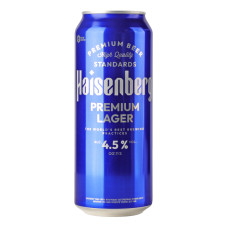 Пиво 500мл 4.5% світле фільтроване пастеризоване Преміум Лагер Haisenberg з/б