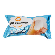 Морозиво пломбір у вафельному стаканчику Три ведмеді м/у 75г Морозиво пломбір у вафельному стаканчику Три ведмеді м/у 75г