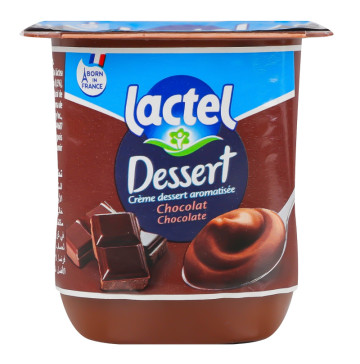Десерт молочний 3.2% ультрапастеризований з ароматом шоколаду Lactel ст 125г