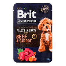 Корм вологий повнораціонний для дорослих собак усіх порід Beef&Carrot Premium by Nature Brit д/п 85г Корм вологий повнораціонний для дорослих собак усіх порід Beef&Carrot Premium by Nature Brit д/п 85г