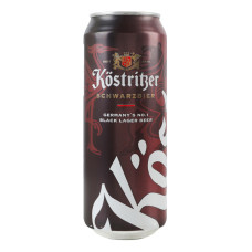 Пиво 0.5л 4.8% темне фільтроване пастеризоване Schwarzbier Köstritzer з/б Пиво 0.5л 4.8% темне фільтроване пастеризоване Schwarzbier Köstritzer з/б