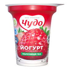 Йогурт 2.5% з наповнювачем фруктовим Полуниця-чіа Чудо ст 240г Йогурт 2.5% з наповнювачем фруктовим Полуниця-чіа Чудо ст 240г