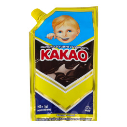 Молоко згущене 7.5% з цукром та какао Первомайський МКК д/п 290г