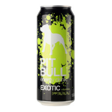 Напій енергетичний безалкогольний сильногазований Exotic Pit Bull з/б 0.5л