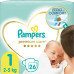 Подгузники 2-5кг 1 Premium care Pampers 26шт