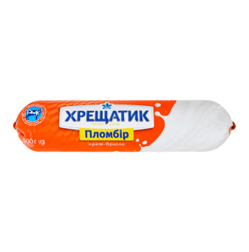 Морозиво 12% пломбір Крем-брюле Хрещатик м/у 500г