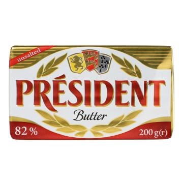 Масло кисловершкове 82% несолоне President м/у 200г